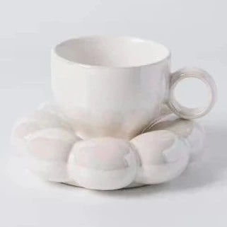 Mugs Bree Flower Cup + Saucer Set Homeplistic