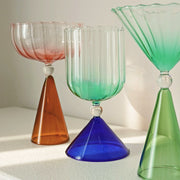 Drinking Glasses MidMod Hand Blown Cocktail Glasses Homeplistic