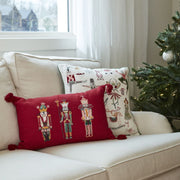 Seasonal Decor Nutcracker Trio Needlepoint Pillow Homeplistic