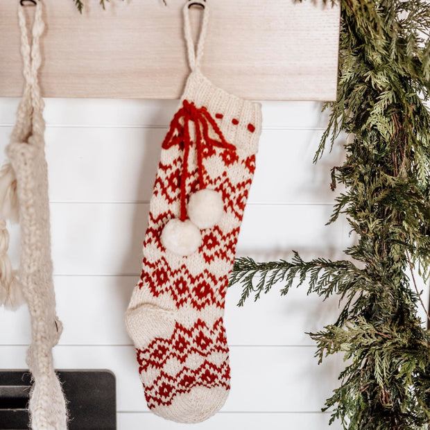 Christmas Decor Sweater Knit Stocking Homeplistic
