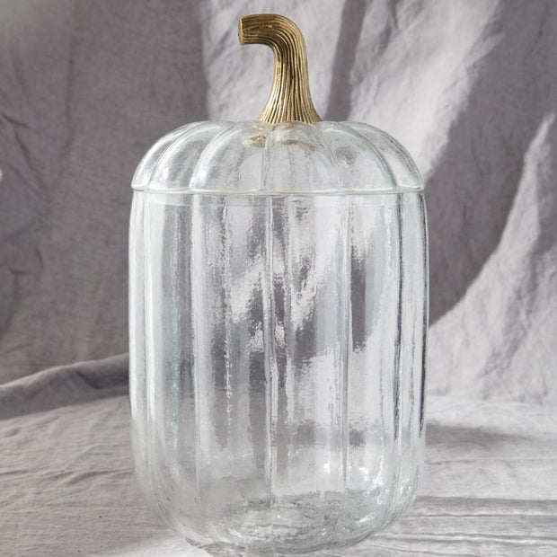 Jars Hallow Glass Pumpkin Jars Homeplistic