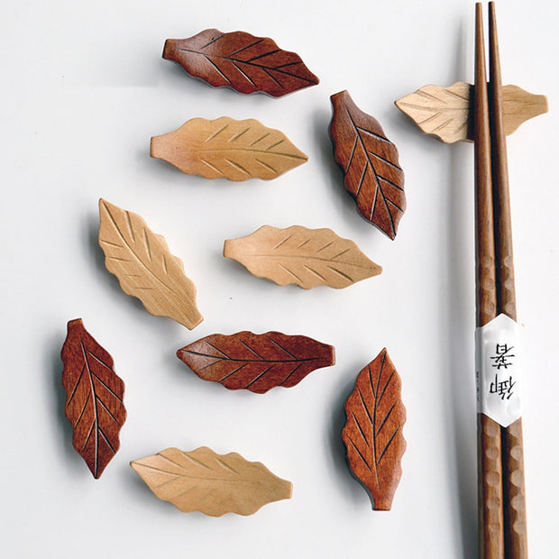 Kitchen Accessories Leaf Spoon + Chopstick Rest Homeplistic