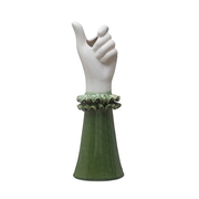 Vases Ruffled Reach Ceramic Hand Vase Homeplistic