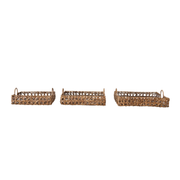 Trays Sandrine Hand-Woven Rattan Trays Homeplistic