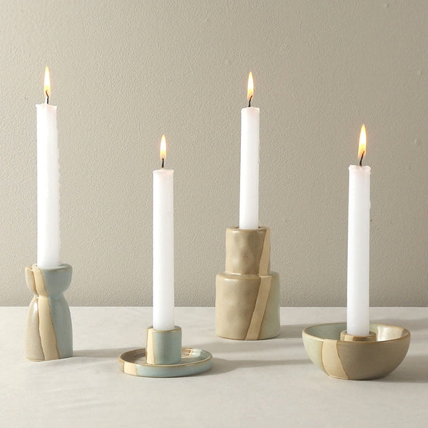  La Jolla Ceramic Candle Holders Homeplistic