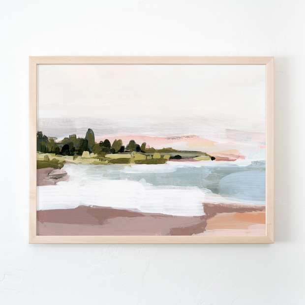 Artwork Sunset Shore Framed Art Print Homeplistic