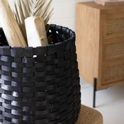Baskets Asher Black Basket Set of 3 Homeplistic