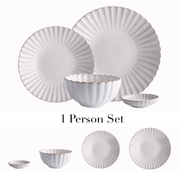 Dinnerware Esme Scalloped Dinnerware + Serveware Homeplistic