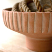 Decorative Bowls Amalia Clay Footed Bowl Homeplistic