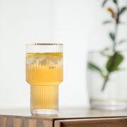Glassware Fluted Italian Highball Glasses + Carafe Homeplistic