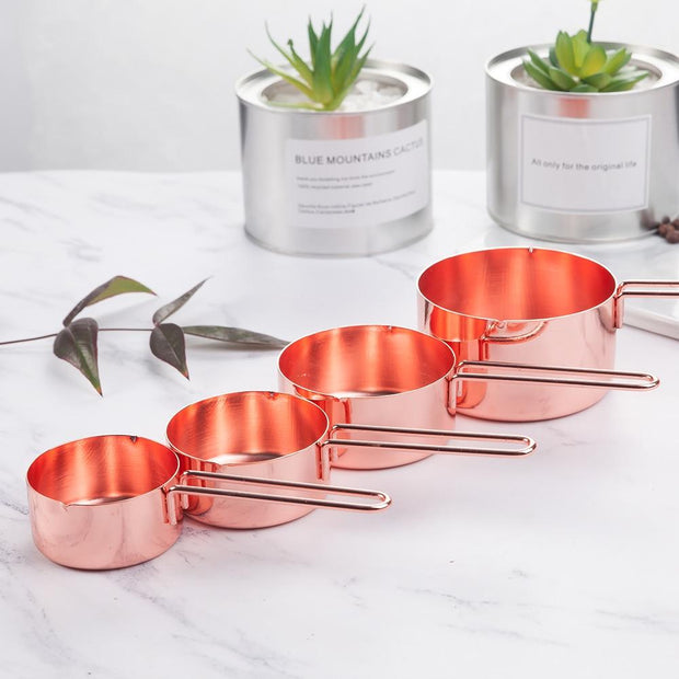 Kitchen Tools Marilyn Rose Gold Measuring Cups Homeplistic