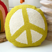 Pillow Citrine Peace Hand_Hooked Pillow Homeplistic