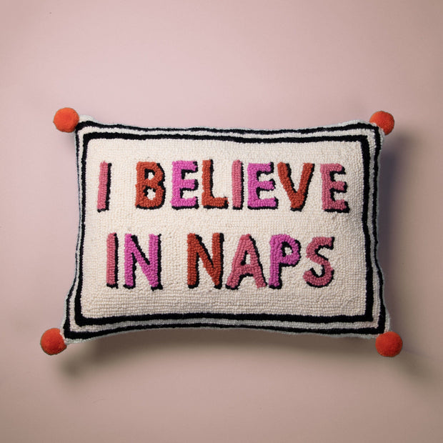 Throw Pillows I Believe in Naps Hook Pillow Homeplistic
