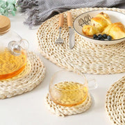 Placemats Round Woven Placemats & Coasters Homeplistic