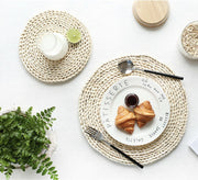 Placemats Round Woven Placemats & Coasters Homeplistic