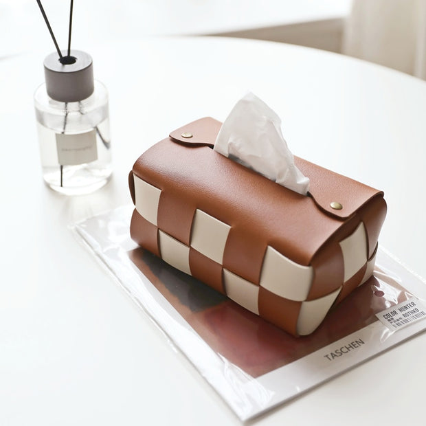 Zayla Checkered Tissue Box Cover – Homeplistic