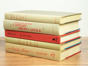 Book Stack Crimson Vintage + Modern Book Stack Homeplistic