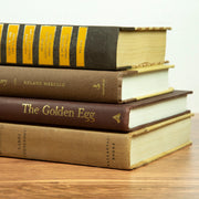 Book Stack Pecan Modern + Vintage Book Stack Homeplistic