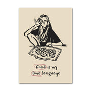 Canvas Prints Love Language of Food and Coffee Print Collection Homeplistic
