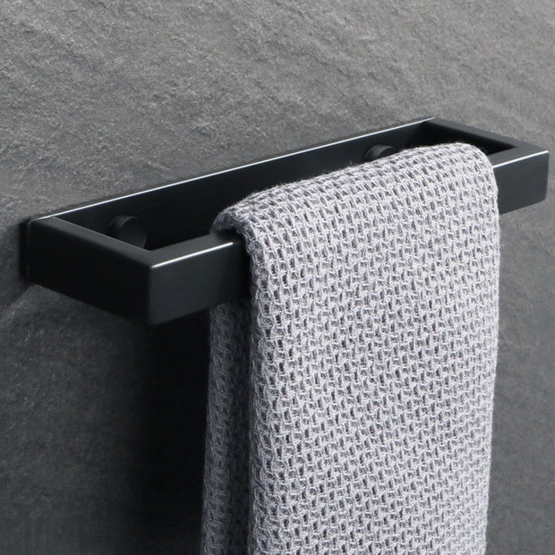 Towel Bar Mounted Towel Bar + Storage Homeplistic