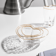 Serveware Golden Love Bowls + Glass Homeplistic