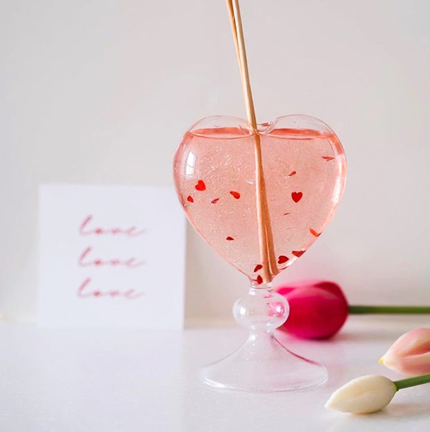 Vase Cupid Glass Heart Vase Homeplistic