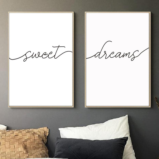 Canvas Prints Sweet Dreams Canvas Prints Homeplistic