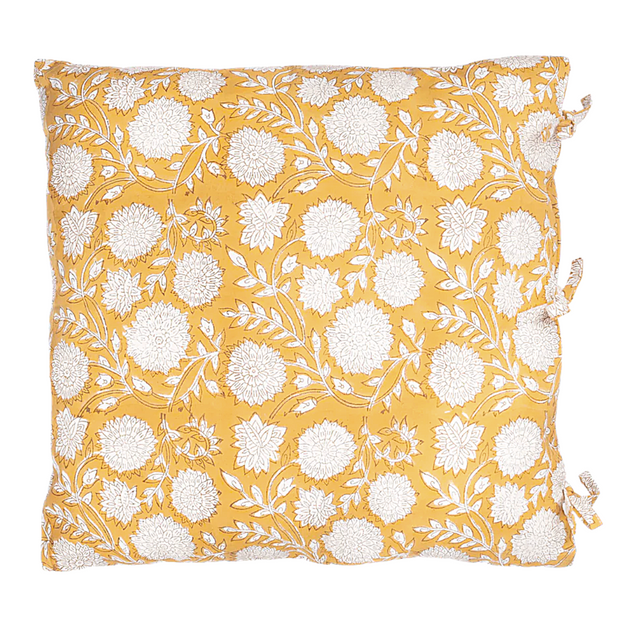 Throw Pillows Liv Floral Blockprint Pillow Cover Homeplistic