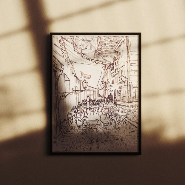 Cafe Terrace At Night Sketch cafe-terrace-at-night-sketch