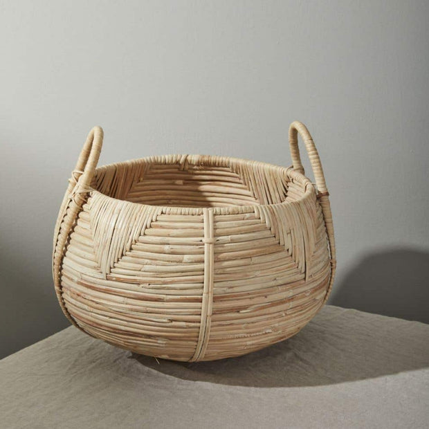Basket Cane Handwoven Basket Homeplistic