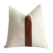 Pillow Farmhouse Leather Pillow Homeplistic