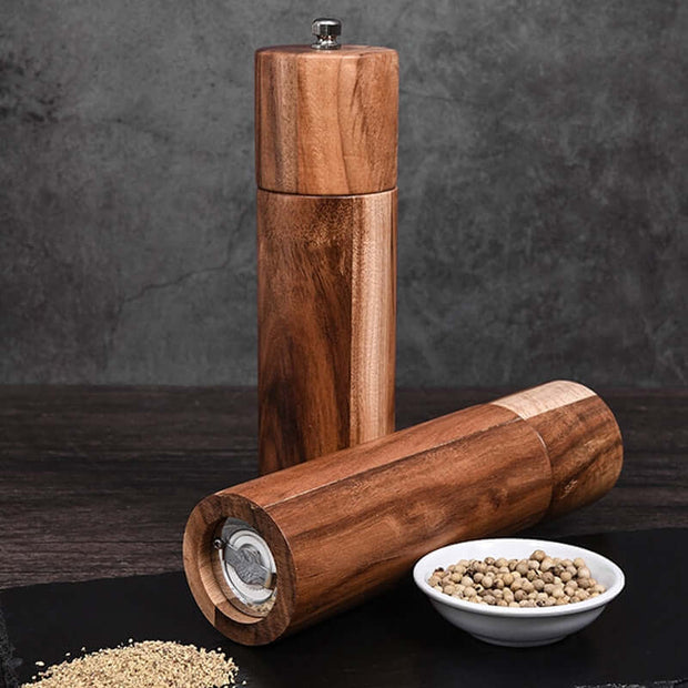 Kitchen Tool Acacia Salt and Pepper Grinders Homeplistic