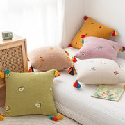 Pillow Covers Playful Prints Sherpa Pillow Cover Homeplistic