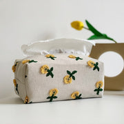 Tissue Case Embroidered Flower Tissue Case Homeplistic