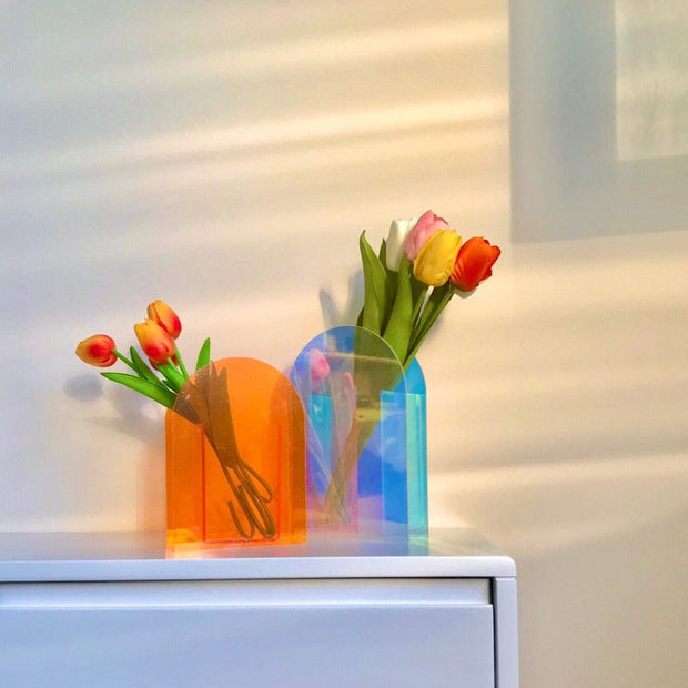 Vases Dex Rainbow Acrylic Vases Homeplistic