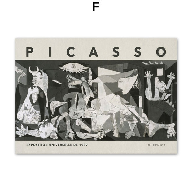 Canvas Print Picasso Guernica Black + White Canvas Prints Homeplistic