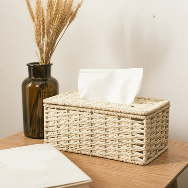 Rattan Tissue Box
