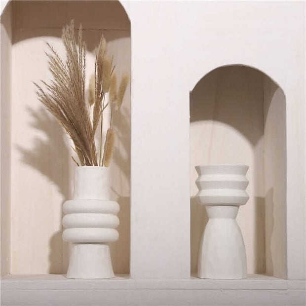Vase Alora White Ceramic Vases Homeplistic