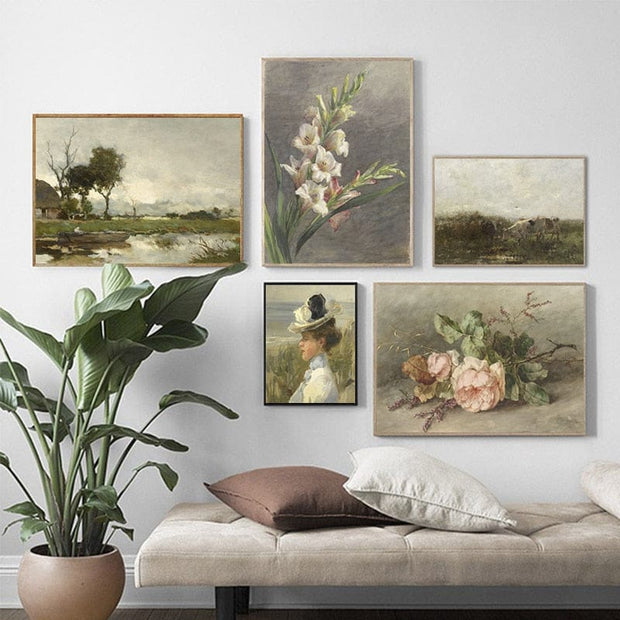 Canvas Prints Vintage Country Print Collection Homeplistic