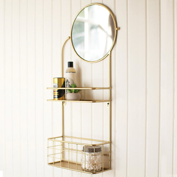 Mirror Marigold Mirror With Shelves Homeplistic